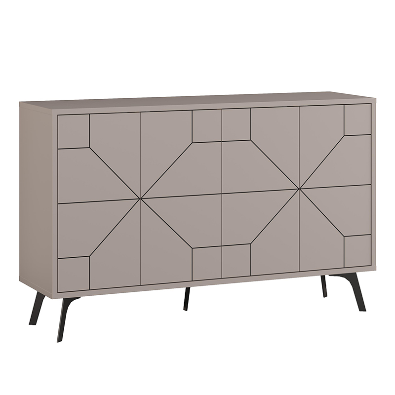 Dune Megapap melamine buffet in light mocha color 123x35x77,4cm.