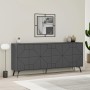 Μπουφές Dune Megapap χρώμα ανθρακί 184x35x77,4εκ.