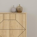 Dune Megapap melamine buffet in oak color 184x35x77,4cm.