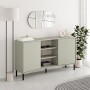 Μπουφές Frem Megapap χρώμα ash green 150x40x81εκ.