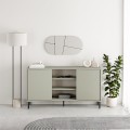Μπουφές Frem Megapap χρώμα ash green 150x40x81εκ.