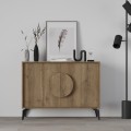 Gora Megapap melamine buffet in light brown color 110x35,6x82cm.