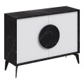 Gora Megapap melamine buffet in black marble - white color 110x35,6x82cm.