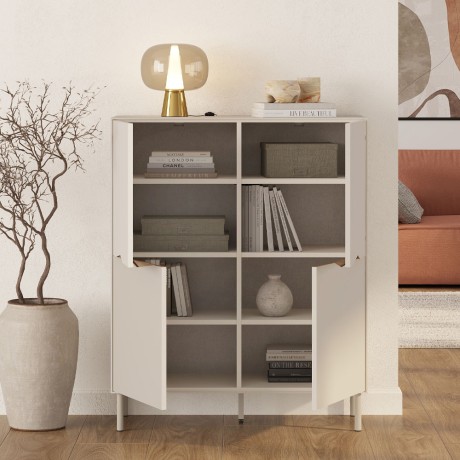 Marquise Megapap melamine concole in sandstone color 98x40x120cm.