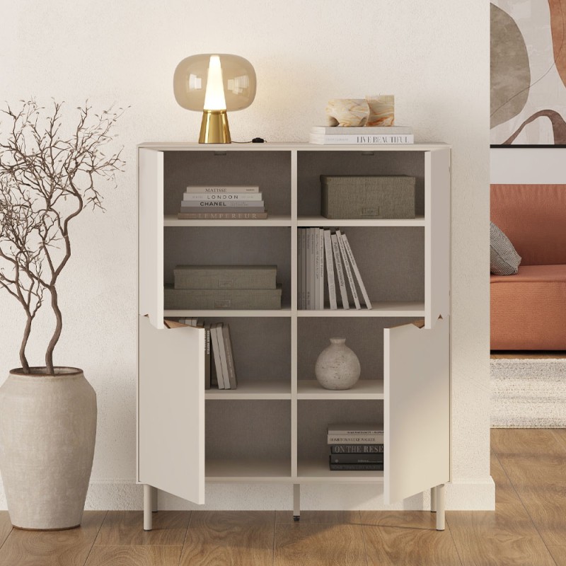 Marquise Megapap melamine concole in sandstone color 98x40x120cm.