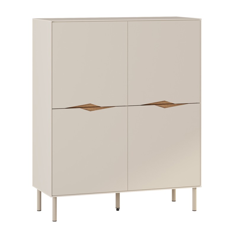 Marquise Megapap melamine concole in sandstone color 98x40x120cm.