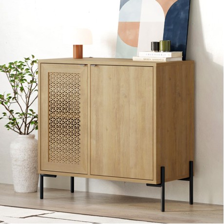 Μπουφές Naive Megapap χρώμα sapphire oak 80x40x80εκ.