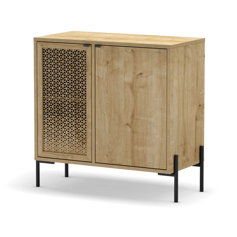Μπουφές Naive Megapap χρώμα sapphire oak 80x40x80εκ.