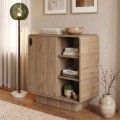 Rovel Megapap melamine console in sepet oak color 80.3x39x80.4cm.