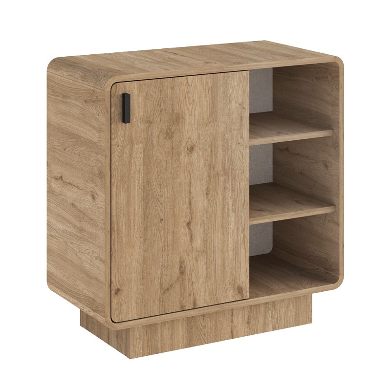 Rovel Megapap melamine console in sepet oak color 80.3x39x80.4cm.