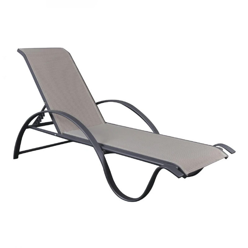 NEXT ALU Lounger Anthracite/Textilene Grey