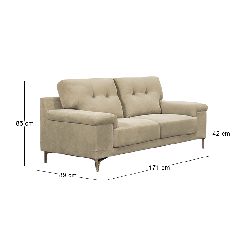 NOTE 2-Seater Sofa Water Repellent Fabric Beige