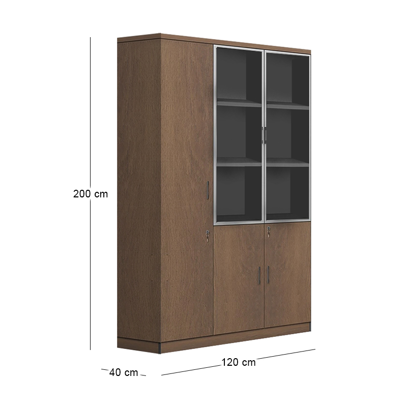 PROLINE Cabinet/Bookcase Left Wild Oak/Black