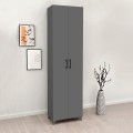 Lilly Megapap melamine wardrobe - shoe rack in anthracite color 49x32x178cm