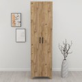 Ντουλάπα - Παπουτσοθήκη μελαμίνης Lilly Megapap χρώμα pine oak 49x32x178εκ.