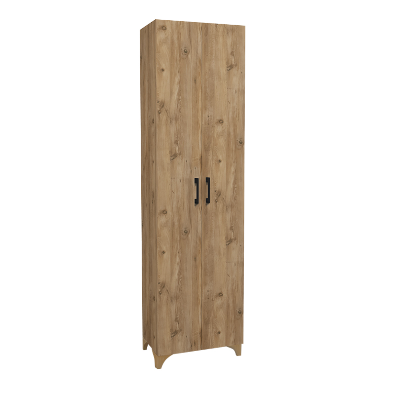 Ντουλάπα - Παπουτσοθήκη μελαμίνης Lilly Megapap χρώμα pine oak 49x32x178εκ.