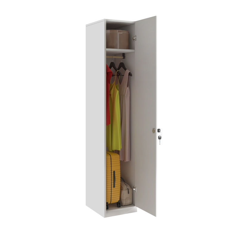 Emeril Megapap melamine wardrobe in white color 35x42x180cm.