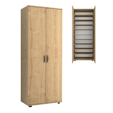 Eric Megapap melamine wardrobe - shoe rack oak color 76x36x187cm.