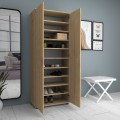 Eric Megapap melamine wardrobe - shoe rack oak color 76x36x187cm.