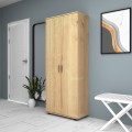 Eric Megapap melamine wardrobe - shoe rack oak color 76x36x187cm.