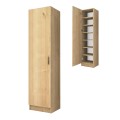 Petro Megapap melamine single-door wardrobe - shoe rack in oak color 45x38x180cm.