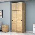 Regio Megapap melamine two slide doors wardrobe in oak color 100x60x240cm.