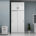 Regio Megapap melamine two slide doors wardrobe in white color 100x60x240cm.