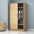 Regio Megapap melamine two slide doors wardrobe in oak color 100x60x181cm.