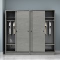 Regio Megapap melamine four slide doors wardrobe in concrete grey color 200x60x181cm.