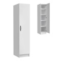 Ricardo Megapap melamine wardrobe in white color 40x51,8x181cm.