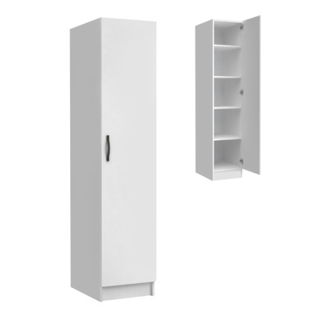 Ricardo Megapap melamine wardrobe in white color 40x51,8x181cm.