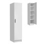 Ricardo Megapap melamine wardrobe in white color 40x51,8x181cm.