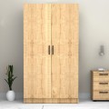 Victoria Megapap two doors melamine wardrobe in oak color 100x60x181cm.