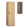 Victoria Megapap melamine wardrobe in oak color 50x60x181cm.