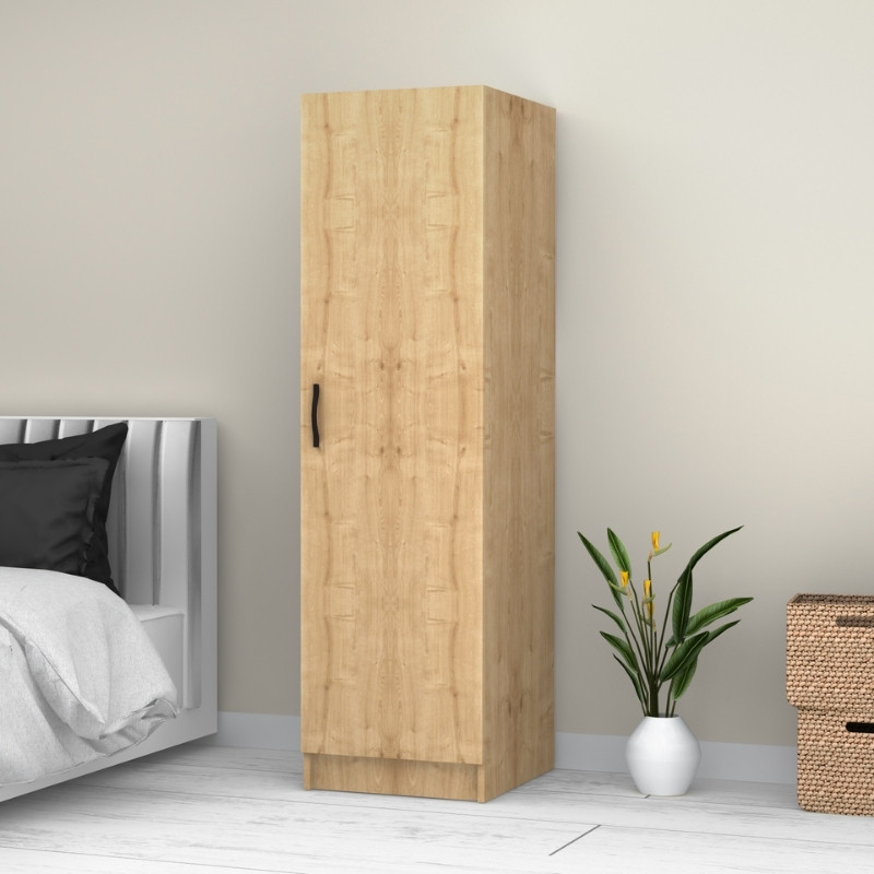 Victoria Megapap melamine wardrobe in oak color 50x60x181cm.