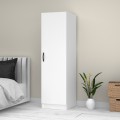 Victoria Megapap melamine wardrobe in white color 50x60x181cm.