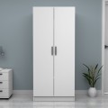 Vivian Megapap two doors melamine wardrobe in white color 80x51,8x181cm.