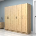 Vivian Megapap  five doors melamine wardrobe in oak color 200x51.8x181cm.