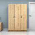 Vivian Megapap three doors melamine wardrobe in oak color 120x51.8x181cm.
