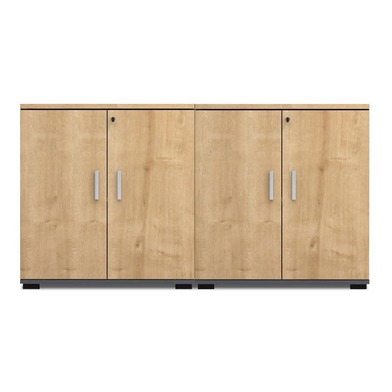 Venturo Megapap melamine office file cabinet in anthracite - oak color 160x40x80cm.