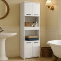 Alvento Megapap melamine multipurpose cabinet in white color 60x42x180cm.