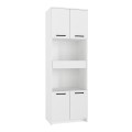 Alvento Megapap melamine multipurpose cabinet in white color 60x42x180cm.
