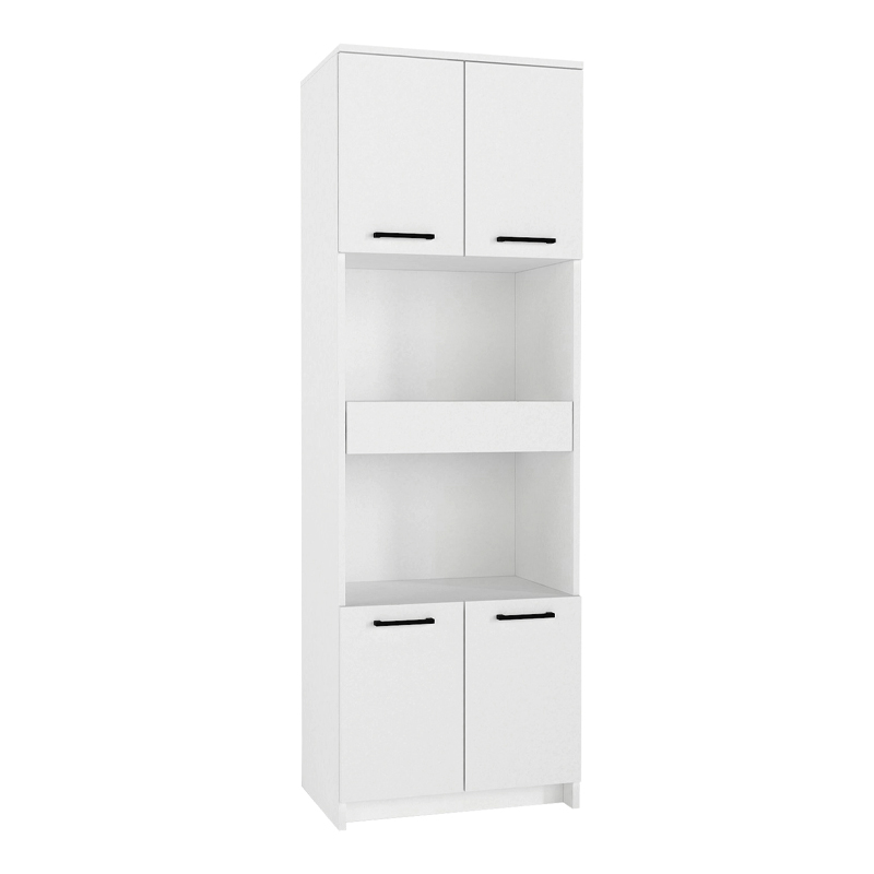 Alvento Megapap melamine multipurpose cabinet in white color 60x42x180cm.