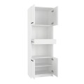 Alvento Megapap melamine multipurpose cabinet in white color 60x42x180cm.