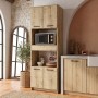Ντουλάπι κουζίνας - μπάνιου Alvento Megapap χρώμα sapphire oak 60x42x180εκ.