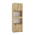 Ντουλάπι κουζίνας - μπάνιου Alvento Megapap χρώμα sapphire oak 60x42x180εκ.