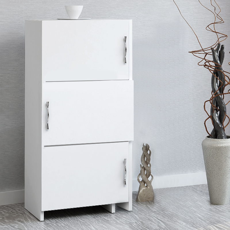 Anna Megapap melamine kitchen - bathroom cabinet in white color 65x31.5x89.8cm.