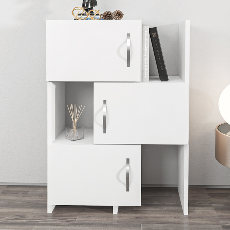 Anna Megapap melamine kitchen - bathroom cabinet in white color 65x31.5x89.8cm.
