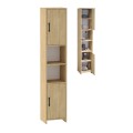Hobbes Megapap melamine kitchen / bathroom cabinet in sapphire oak color 35x30x182.3cm.