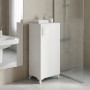 Mine Megapap melamine multipurpose cabinet in white color 30x32x88cm.